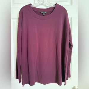 Banana Republic Rich Purple Knit Top size Large NWOT